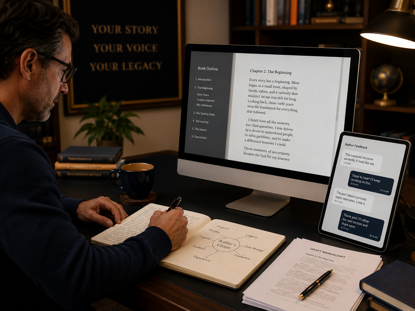 Author consultation and manuscript planning session